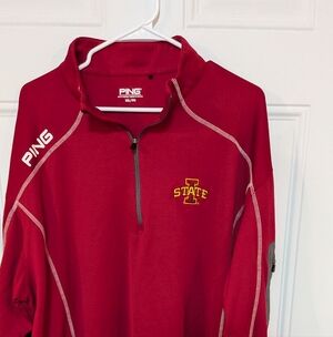 PING  Iowa State Burgundy Zip up Pull over.  2xl